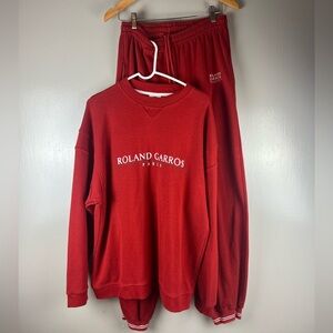 Roland Garros Vintage Set Sweatshirt and Pants Tennis